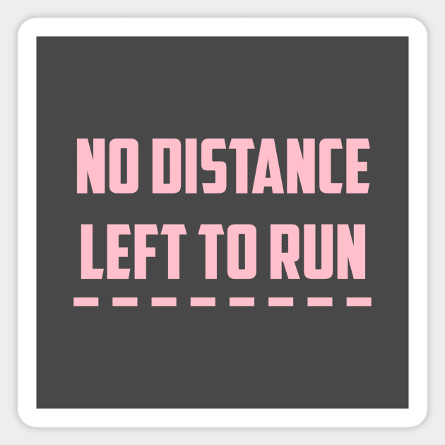 No Distance Left To Run, pink Sticker by Perezzzoso